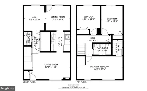 Floorplan - 10168 Shelldrake Cir, Damascus, MD 20872 photo 3 of 3