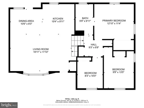 Floorplan - 3938 Isbell St, Silver Spring, MD 20906 photo 2 of 3
