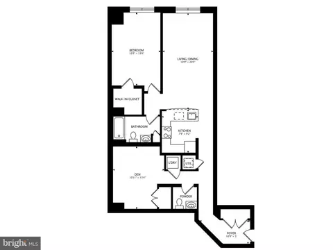 Floorplan - 7915 Eastern Ave #108, Silver Spring, MD 20910 photo 1 of 1