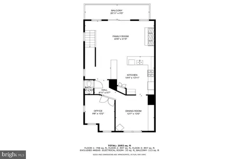 Floorplan - 3505 Landing Way, Silver Spring, MD 20906 photo 1 of 4
