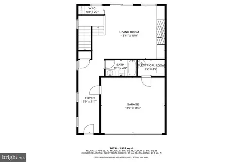 Floorplan - 3505 Landing Way, Silver Spring, MD 20906 photo 3 of 4