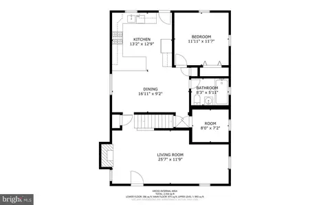 Floorplan - 406 Whitestone Rd, Silver Spring, MD 20901 photo 2 of 4