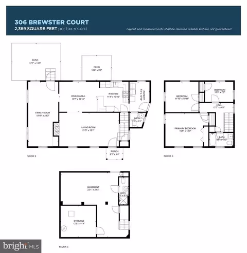 Floorplan - 306 Brewster Ct, Silver Spring, MD 20901 photo 1 of 1