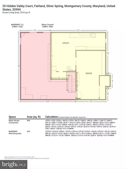Floorplan - 25 Hidden Valley Ct, Silver Spring, MD 20904 photo 7 of 7
