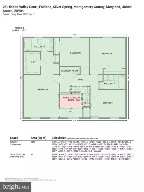 Floorplan - 25 Hidden Valley Ct, Silver Spring, MD 20904 photo 6 of 7
