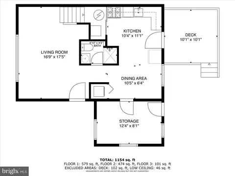 Floorplan - 12117 Centerhill St, Silver Spring, MD 20902 photo 2 of 4