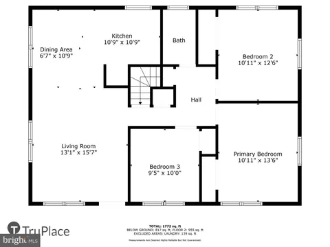 Floorplan - 908 Whitehall St, Silver Spring, MD 20901 photo 1 of 3