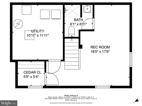 Floorplan - 9613 Brunett Ave, Silver Spring, MD 20901 photo 1 of 3