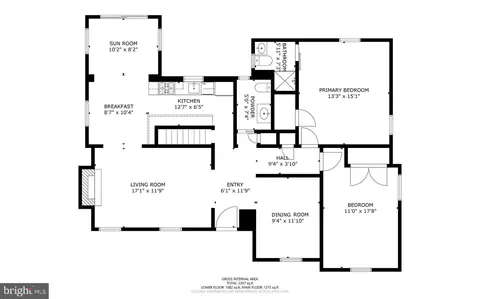 Floorplan - 8917 Whitney St, Silver Spring, MD 20901 photo 1 of 2