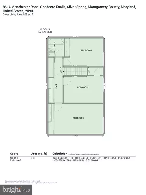 Floorplan - 8614 Manchester Rd #7, Silver Spring, MD 20901 photo 5 of 5