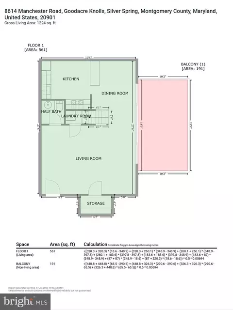 Floorplan - 8614 Manchester Rd #7, Silver Spring, MD 20901 photo 4 of 5