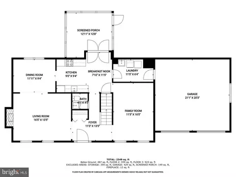 Floorplan - 2053 Kings House Rd, Silver Spring, MD 20905 photo 1 of 3