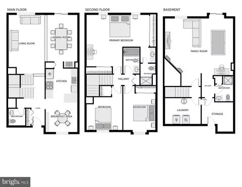 Floorplan - 10905 Pebble Run Dr, Silver Spring, MD 20902 photo 1 of 4