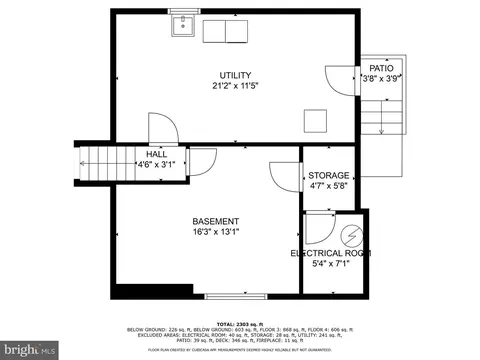 Floorplan - 1303 Xaveria Dr, Silver Spring, MD 20903 photo 3 of 5