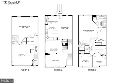 Floorplan - 1745 Chiswick Ct, Silver Spring, MD 20904 photo 1 of 1