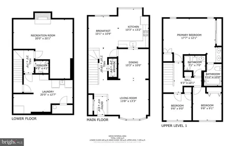 Floorplan - 13 Hickory Hill Ct, Silver Spring, MD 20906 photo 1 of 1