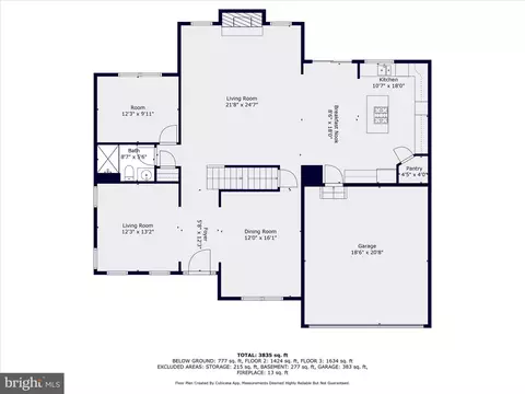 Floorplan - 13923 Schaeffer Rd, Boyds, MD 20841 photo 2 of 4