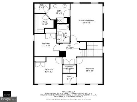Floorplan - 13518 Redspire Dr, Silver Spring, MD 20906 photo 2 of 3