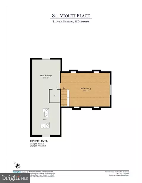 Floorplan - 811 Violet Pl, Silver Spring, MD 20910 photo 3 of 5