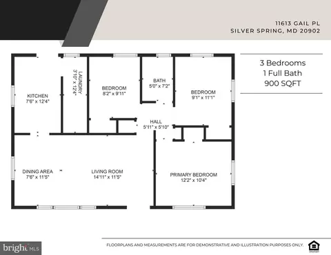 Floorplan - 11613 Gail Pl, Silver Spring, MD 20902 photo 1 of 1