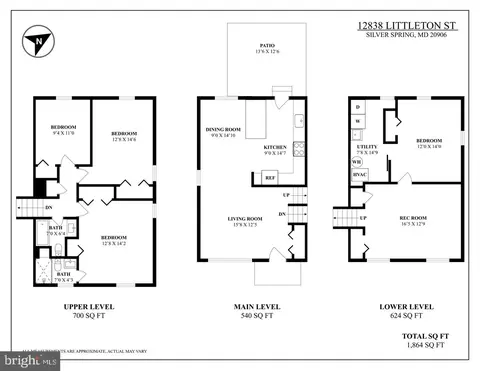 Floorplan - 12838 Littleton St, Silver Spring, MD 20906 photo 1 of 1