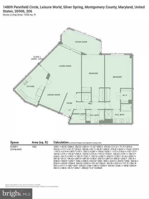 Floorplan - 14809 Pennfield Cir #206, Silver Spring, MD 20906 photo 2 of 2