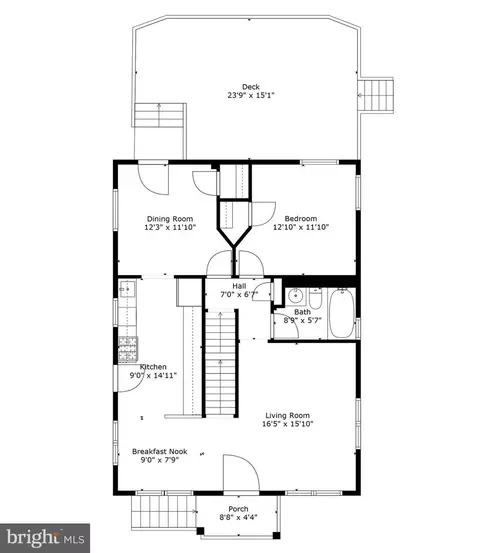 Floorplan - 618 Potomac Ave, Silver Spring, MD 20910 photo 1 of 3