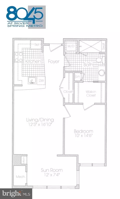 Floorplan - 8045 Newell St #323, Silver Spring, MD 20910 photo 1 of 1