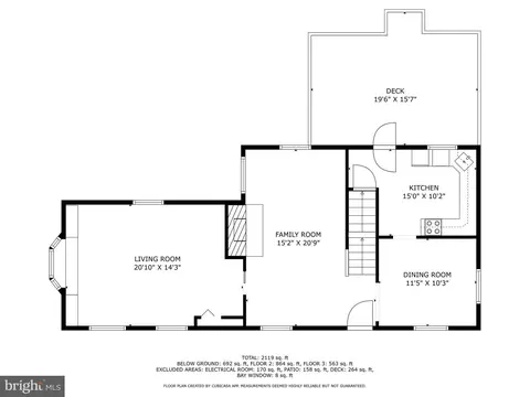 Floorplan - 322 Penwood Rd, Silver Spring, MD 20901 photo 3 of 4