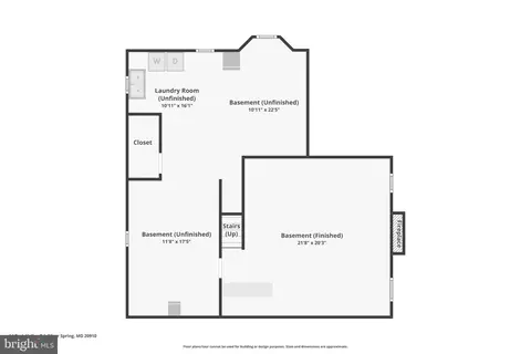 Floorplan - 14 Park Valley Rd, Silver Spring, MD 20910 photo 3 of 4