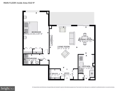Floorplan - 1900 Lyttonsville Rd #611, Silver Spring, MD 20910 photo 1 of 1