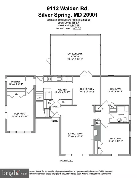 Floorplan - 9112 Walden Rd, Silver Spring, MD 20901 photo 1 of 3