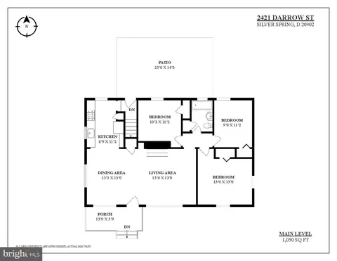Floorplan - 2421 Darrow St, Silver Spring, MD 20902 photo 1 of 2