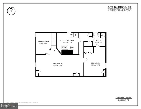 Floorplan - 2421 Darrow St, Silver Spring, MD 20902 photo 2 of 2