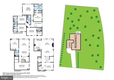 Floorplan - 10601 Greenacres Dr, Silver Spring, MD 20903 photo 2 of 2