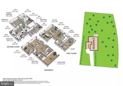 Floorplan - 10601 Greenacres Dr, Silver Spring, MD 20903 photo 1 of 2