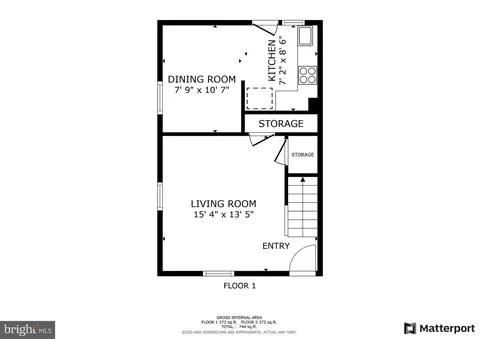 Floorplan - 1708 E West Hwy #1708, Silver Spring, MD 20910 photo 1 of 2