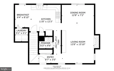 Floorplan - 122 Hamilton Ave, Silver Spring, MD 20901 photo 2 of 4