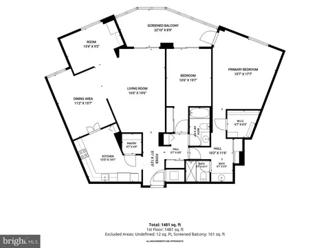 Floorplan - 15101 Interlachen Dr #1-618, Silver Spring, MD 20906 photo 1 of 1
