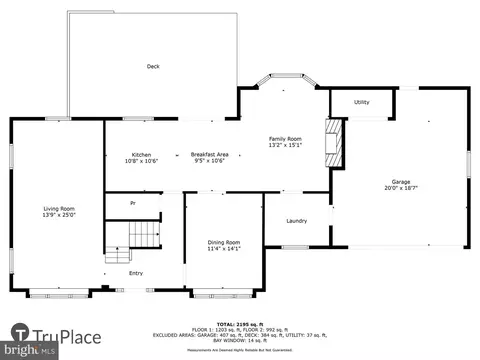 Floorplan - 3109 Birchtree Ln, Silver Spring, MD 20906 photo 2 of 3