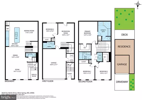 Floorplan - 3626 Doc Berlin Dr, Silver Spring, MD 20906 photo 1 of 1