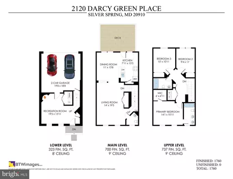 Floorplan - 2120 Darcy Green Pl, Silver Spring, MD 20910 photo 1 of 4