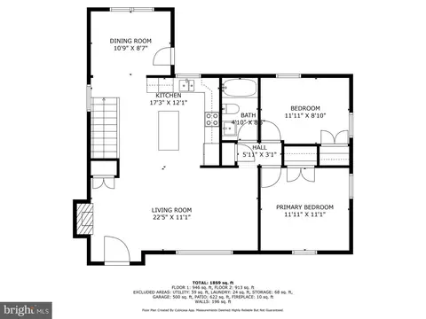 Floorplan - 15921 Attleboro Rd, Silver Spring, MD 20905 photo 2 of 3