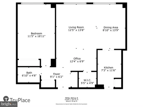 Floorplan - 1900 Lyttonsville Rd #1308, Silver Spring, MD 20910 photo 1 of 1