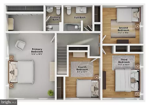Floorplan - 601 Stone House Ln, Silver Spring, MD 20905 photo 2 of 3