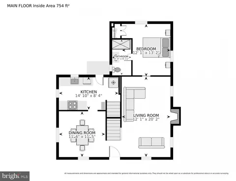 Floorplan - 302 Penwood Rd, Silver Spring, MD 20901 photo 1 of 4