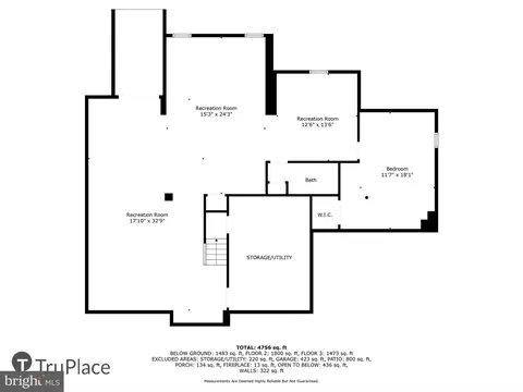 Floorplan - 18526 Rushbrooke Dr, Olney, MD 20832 photo 3 of 4