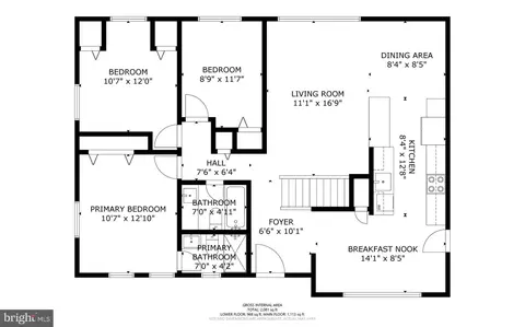 Floorplan - 9907 Big Rock Rd, Silver Spring, MD 20901 photo 2 of 3