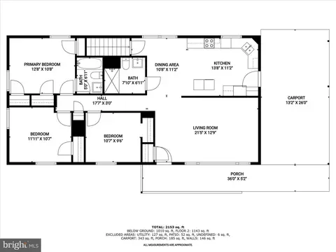 Floorplan - 3025 Red Lion Ln, Silver Spring, MD 20904 photo 2 of 3