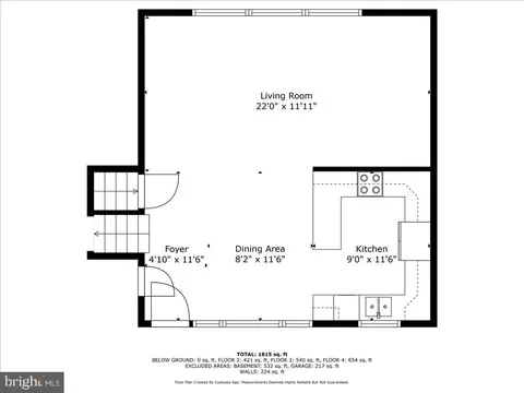 Floorplan - 2005 Cascade Rd, Silver Spring, MD 20902 photo 2 of 9